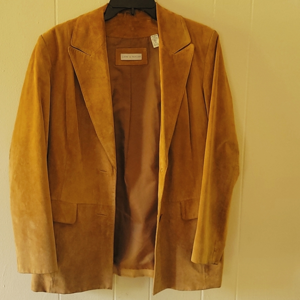 Mens suede jacket. Leather lining